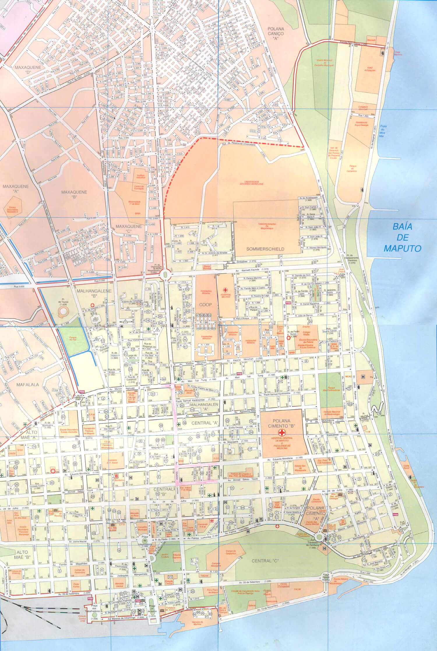 Maputo City Map